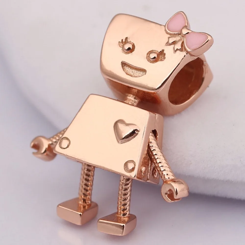2018 Wholesales 100% 925 Sterling Silver Charm Robot girl Rose Bella Bot Charm Fit Original Pandora Bracelet Bead Diy Jewelry
2018 Wholesales 100% 925 Sterling Silver Charm Robot girl Rose Bella Bot Charm Fit Original Pandora Bracelet Bead Diy Jewelry