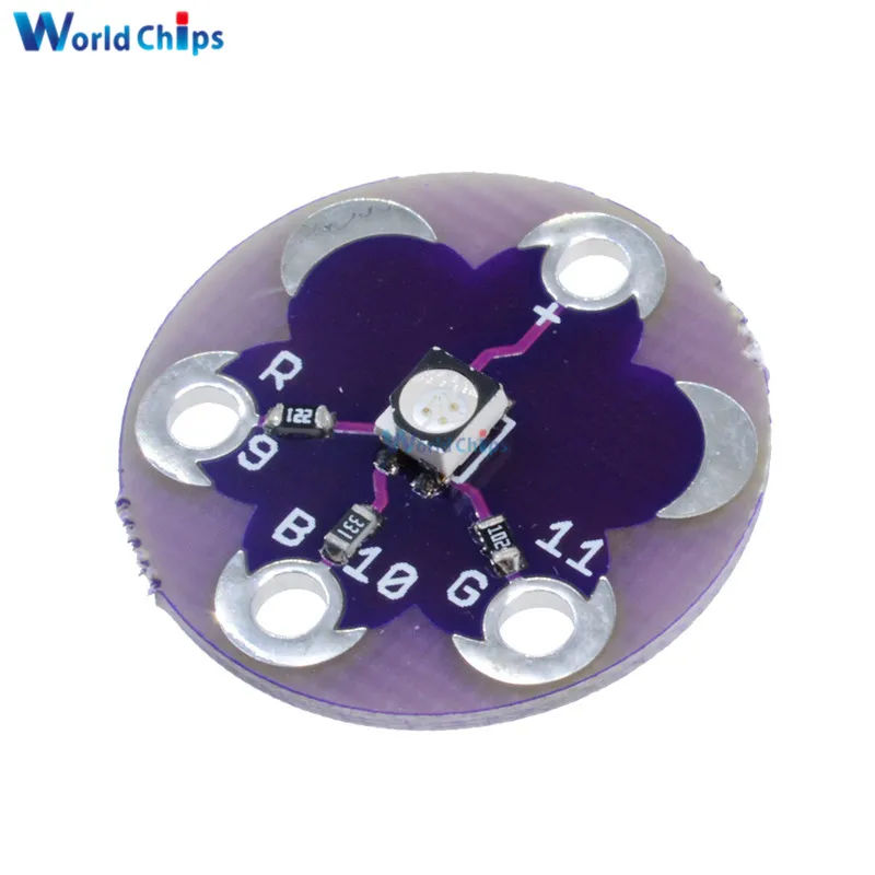 5Pcs For Arduino LilyPad Tri-Color LED RGB Module For LilyPad LED Module Tri-color Module Diy Kit
5Pcs For Arduino LilyPad Tri-Color LED RGB Module For LilyPad LED Module Tri-color Module Diy Kit