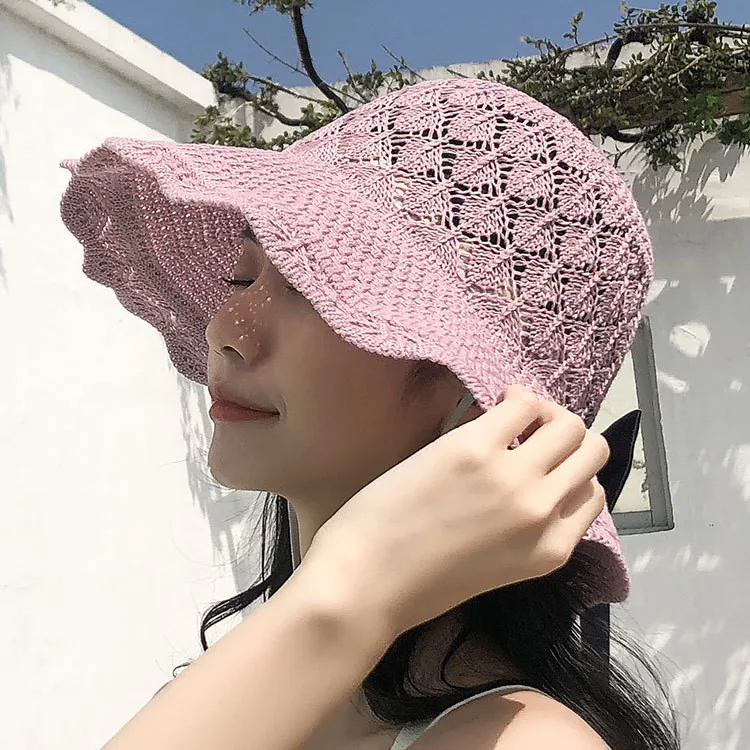 Sun hats for women Summer cap Straw hat visor Wide Brimmed Floppy Foldable Bow-knot Solid Summer Sun Beach Hat Y703
Sun hats for women Summer cap Straw hat visor Wide Brimmed Floppy Foldable Bow-knot Solid Summer Sun Beach Hat Y703