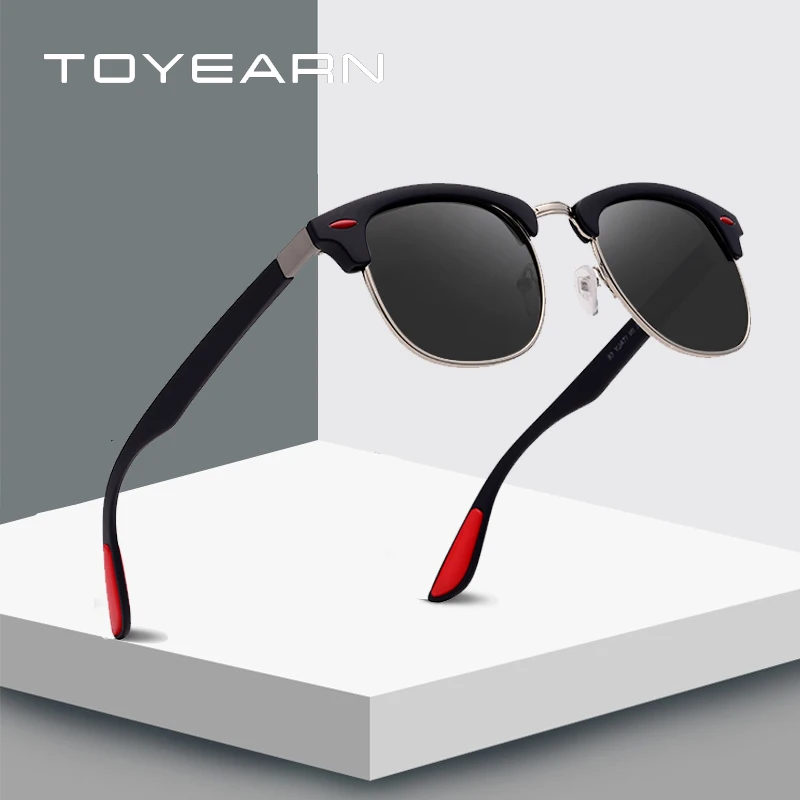 TOYEARN Classic Brand Design Half Frame Polarized Sunglasses Men Women Vintage Driving Goggle Points Sun Glasses For Male
TOYEARN Classic Brand Design Half Frame Polarized Sunglasses Men Women Vintage Driving Goggle Points Sun Glasses For Male
