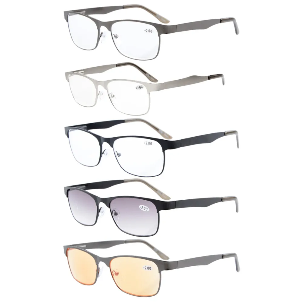 R15017 микс 5 штук в партии Eyekepper металлические Пружинные шарниры для чтения очки
