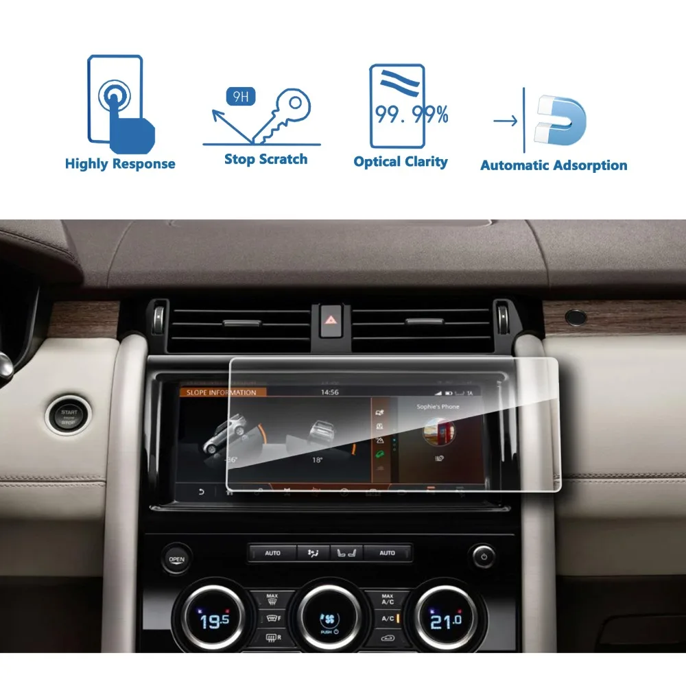 RUIYA car navigation screen protective film Land Rover Discovery In-Control 10.2inch screen,9H tempered glass screen protector
RUIYA car navigation screen protective film Land Rover Discovery In-Control 10.2inch screen,9H tempered glass screen protector