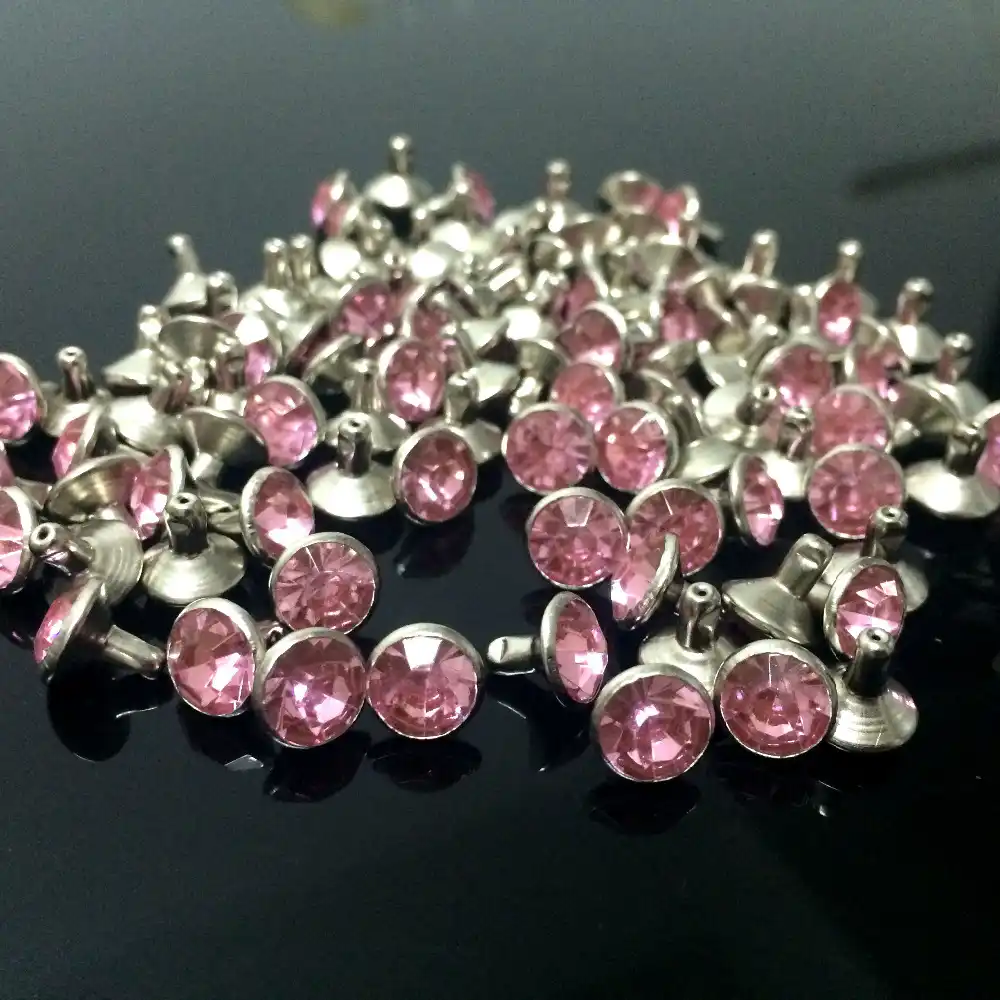new 100sets 8mm acrylic white aurora borealis crystal rhinestone