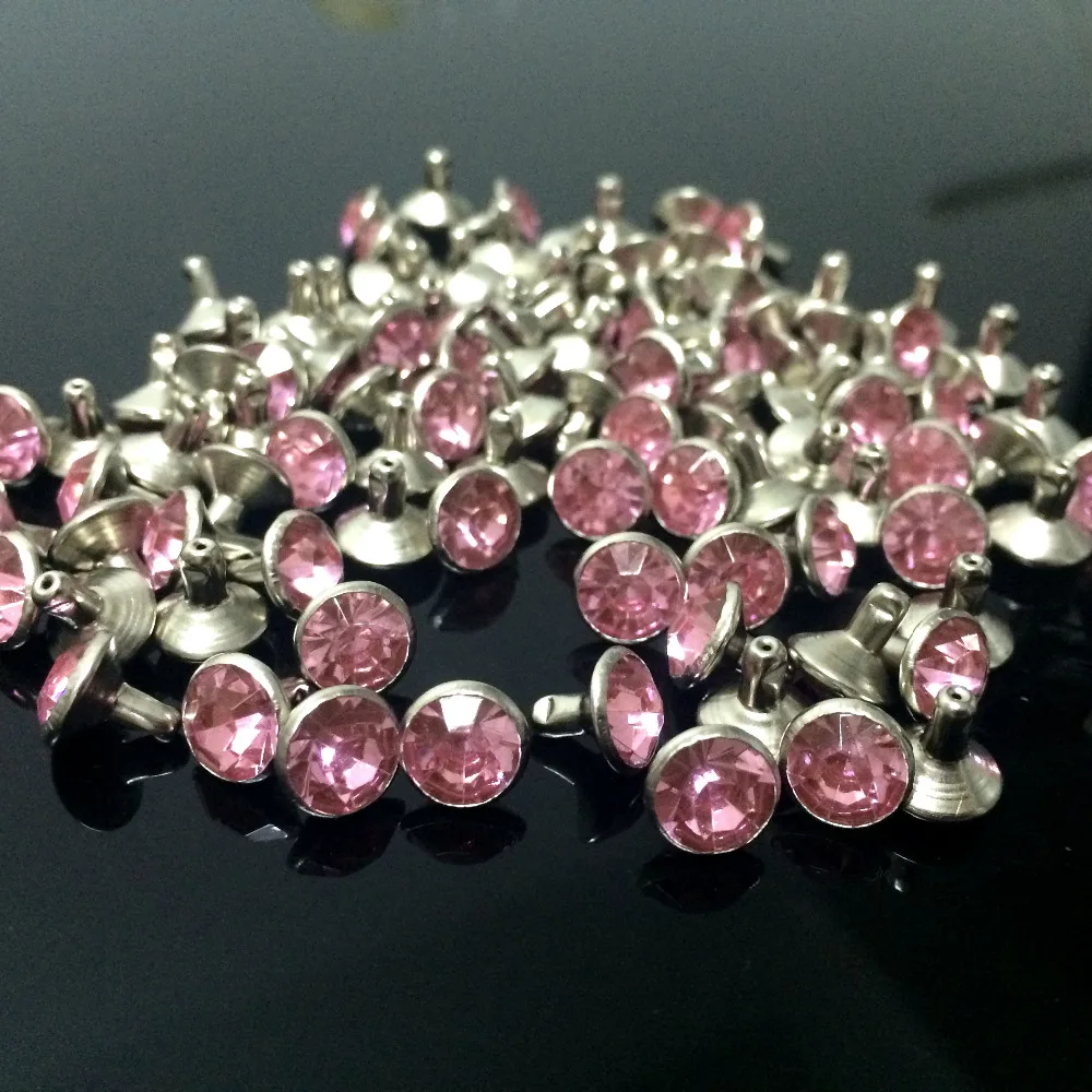 New Coming 100Sets 8mm Light Rose Pink CZ Acrylic Crystals Rhinestone Rivets Rapid Silver Nailhead Spots Studs DIY Shipping Free
New Coming 100Sets 8mm Light Rose Pink CZ Acrylic Crystals Rhinestone Rivets Rapid Silver Nailhead Spots Studs DIY Shipping Free