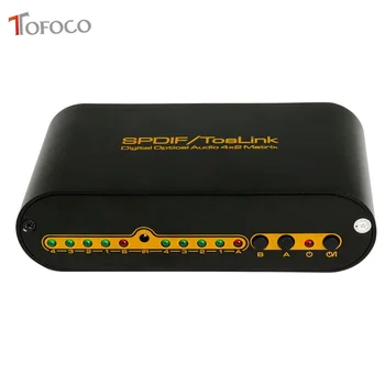 TOFOCO Digital Optical Audio True Matrix 4x2 Switch Switcher Splitter 4 In 2 Out Video Converter Remote Control
TOFOCO Digital Optical Audio True Matrix 4x2 Switch Switcher Splitter 4 In 2 Out Video Converter Remote Control