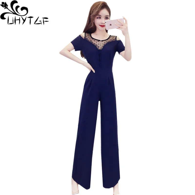 UHYTGF Summer jumpsuit fashion Lace Hollow rompers womens jumpsuit Sexy strapless elegant Female jumpsuits Overalls for women 23
UHYTGF Summer jumpsuit fashion Lace Hollow rompers womens jumpsuit Sexy strapless elegant Female jumpsuits Overalls for women 23