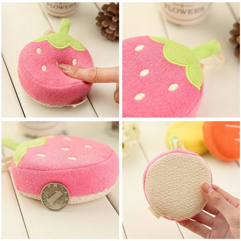 Cute Baby Fruit Bath Sponge Children Bathing Scrubber Rub Towel Cartoon Pure Cotton Bathing Ball for Baby Showering
Cute Baby Fruit Bath Sponge Children Bathing Scrubber Rub Towel Cartoon Pure Cotton Bathing Ball for Baby Showering