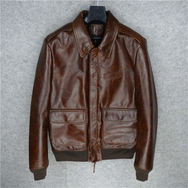 air force flight A2 pilot leather jacket high quality genuine cow leather clothing very good quality cowhide A2 jacket
air force flight A2 pilot leather jacket high quality genuine cow leather clothing very good quality cowhide A2 jacket