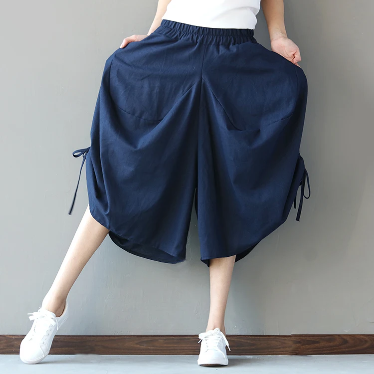 2019 Spring/Summer Cotton Hemp Big code women's lantern pants broad-legged seven-point pants name family loose ladies Pants
2019 Spring/Summer Cotton Hemp Big code women's lantern pants broad-legged seven-point pants name family loose ladies Pants