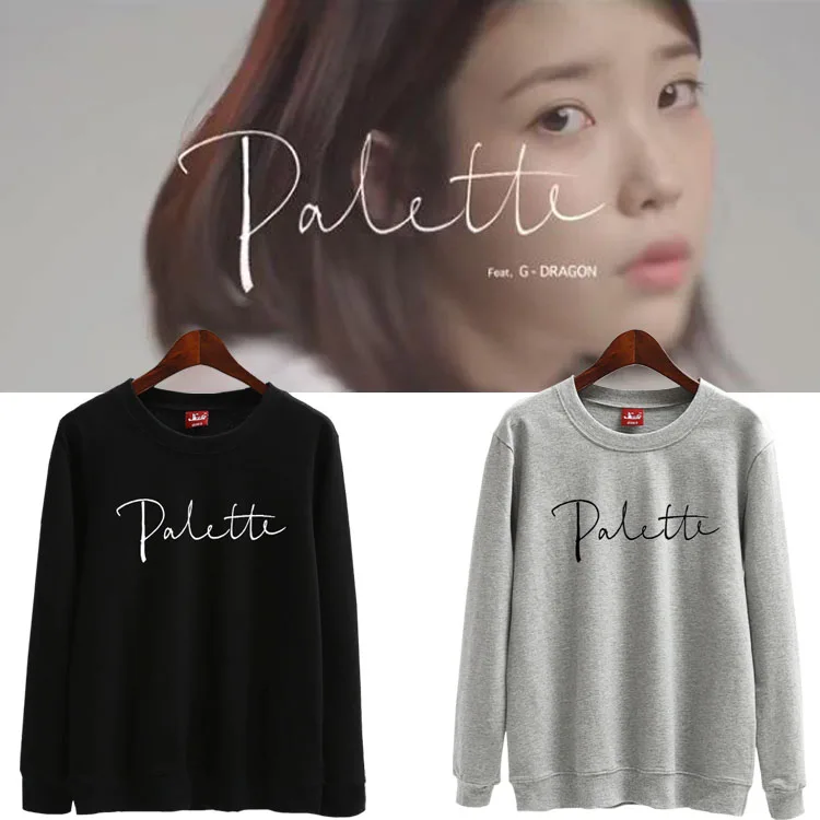 korean style IU palette letter print sweatshirt Hoodies kpop crewneck pullovers long sleeve plus size unisex hipster tops cotton
korean style IU palette letter print sweatshirt Hoodies kpop crewneck pullovers long sleeve plus size unisex hipster tops cotton