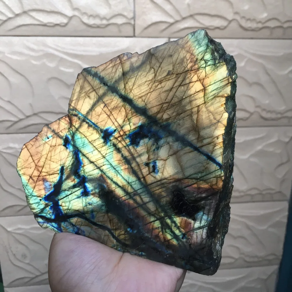 Heavy flash large size natural stones and minerals labradorite moonlight stone raw gem section polished rock for home decoration
Heavy flash large size natural stones and minerals labradorite moonlight stone raw gem section polished rock for home decoration