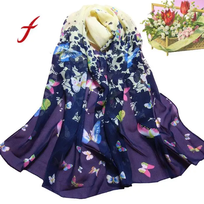 FEITONG Female scarf Fashion Women Butterfly Printed Flower Soft Muffler Chiffon Scarf Wrap Shawl New Spring High Quality Scarve
FEITONG Female scarf Fashion Women Butterfly Printed Flower Soft Muffler Chiffon Scarf Wrap Shawl New Spring High Quality Scarve