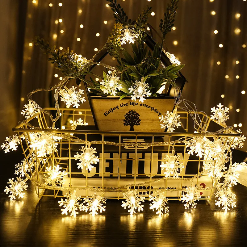 3m 20-Led Light Snowflake String Battery Box New Year Christmas Decorations for Home Christmas Tree Decor Adornos De Navidad. Q
3m 20-Led Light Snowflake String Battery Box New Year Christmas Decorations for Home Christmas Tree Decor Adornos De Navidad. Q