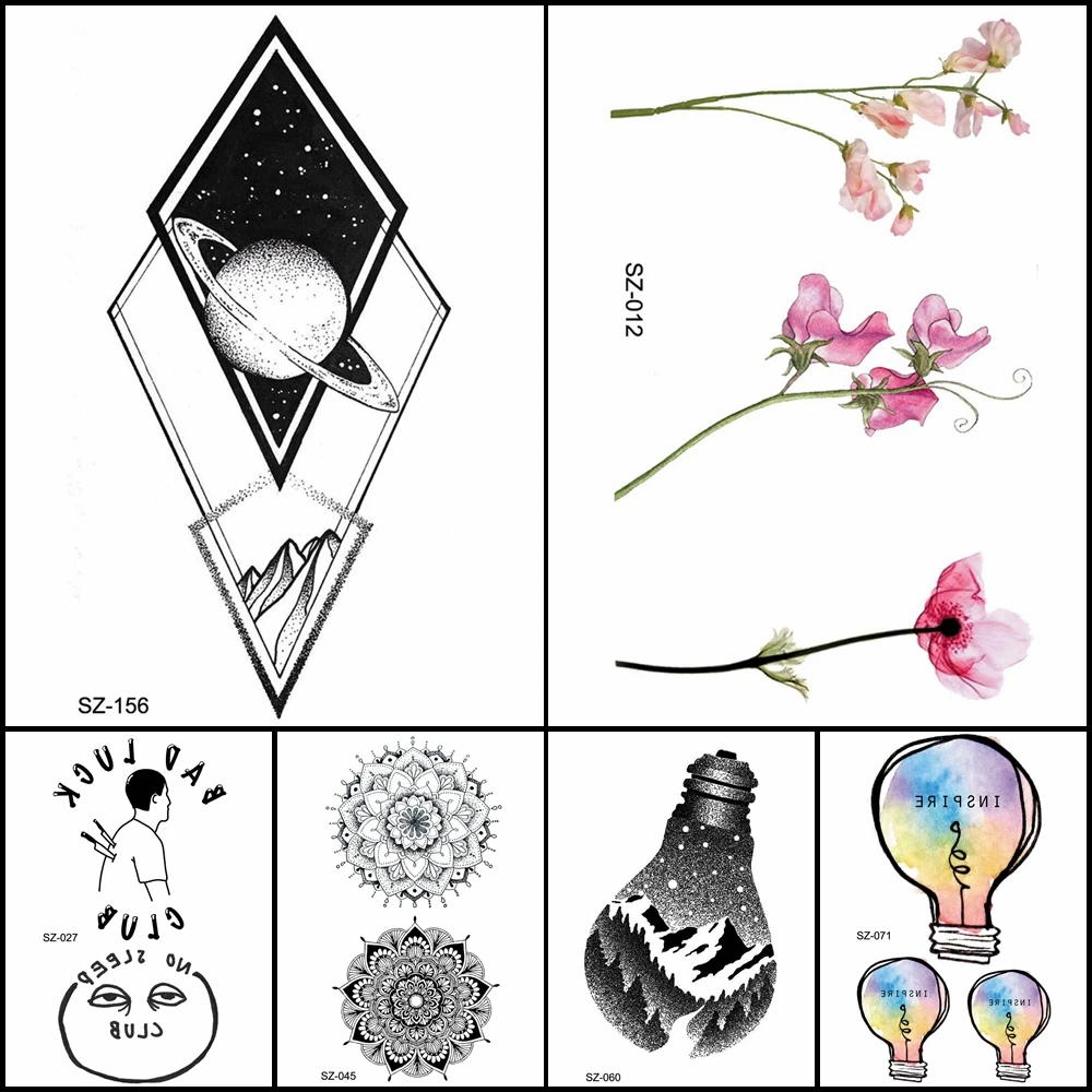 Temporary Tattoo Geometric Stickers Men Planet Body Art Waterproof Tatoos Women Fashion Arm Flower Reed Fake Tatoos Party Makeup
Temporary Tattoo Geometric Stickers Men Planet Body Art Waterproof Tatoos Women Fashion Arm Flower Reed Fake Tatoos Party Makeup