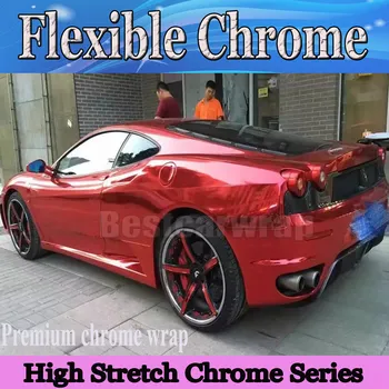 PROTWRAPS Red stretchable Chrome Car Wrap Vinyl With Air Bubble Free Vehicle Covering Fleixble Chrome Mirror stickers 1.52*20M
PROTWRAPS Red stretchable Chrome Car Wrap Vinyl With Air Bubble Free Vehicle Covering Fleixble Chrome Mirror stickers 1.52*20M