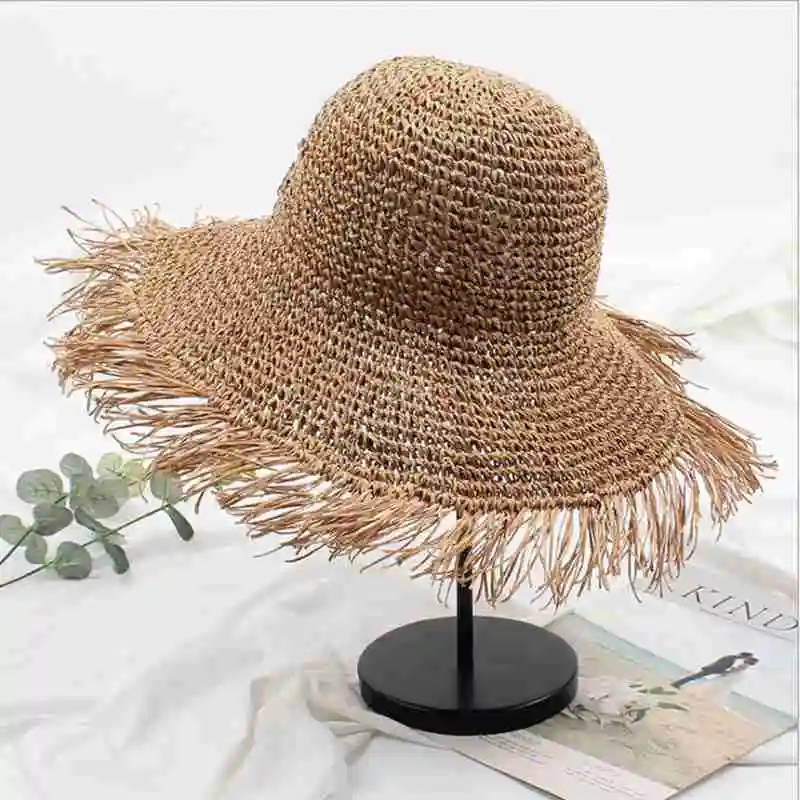 WZCX 2019 New Korean Version Solid Color Tassel Straw Hat Casual Tide Women Wide Brim Beach Hat Summer Cap
WZCX 2019 New Korean Version Solid Color Tassel Straw Hat Casual Tide Women Wide Brim Beach Hat Summer Cap