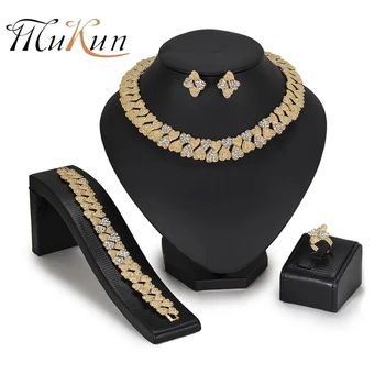 MUKUN Exquisite bridal jewelry sets Crystal Necklace earings fashion jewelry 2018 Nigeria dubai Gold Color jewelry sets Design
MUKUN Exquisite bridal jewelry sets Crystal Necklace earings fashion jewelry 2018 Nigeria dubai Gold Color jewelry sets Design