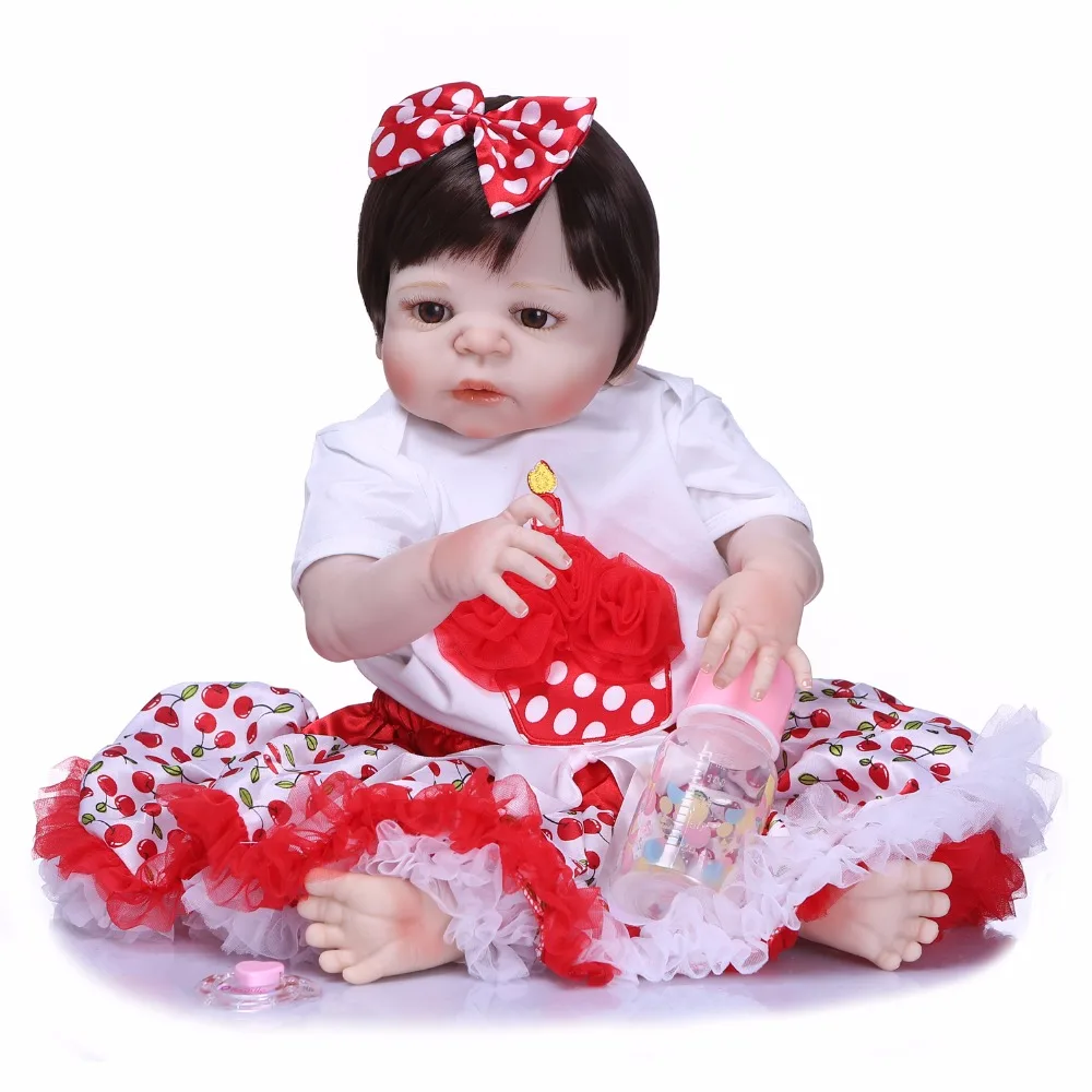Bebes reborn silicone doll toys 23" 57cm princess girl reborn babies dolls toys for child birthday gift boneca juguetes
Bebes reborn silicone doll toys 23" 57cm princess girl reborn babies dolls toys for child birthday gift boneca juguetes