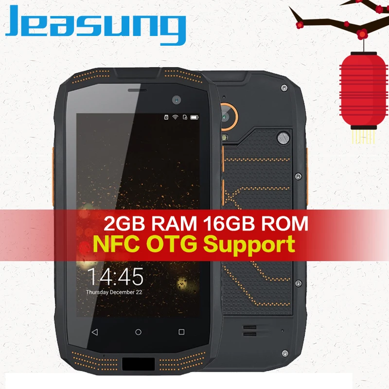 

Jeasung A2 IP68 Rugged phone waterproof 2GB RAM 16GB ROM NFC OTG Android 5.1 Quad Core 8.0MP 1280*720 2600mAh 4G FDD-LTE Cell