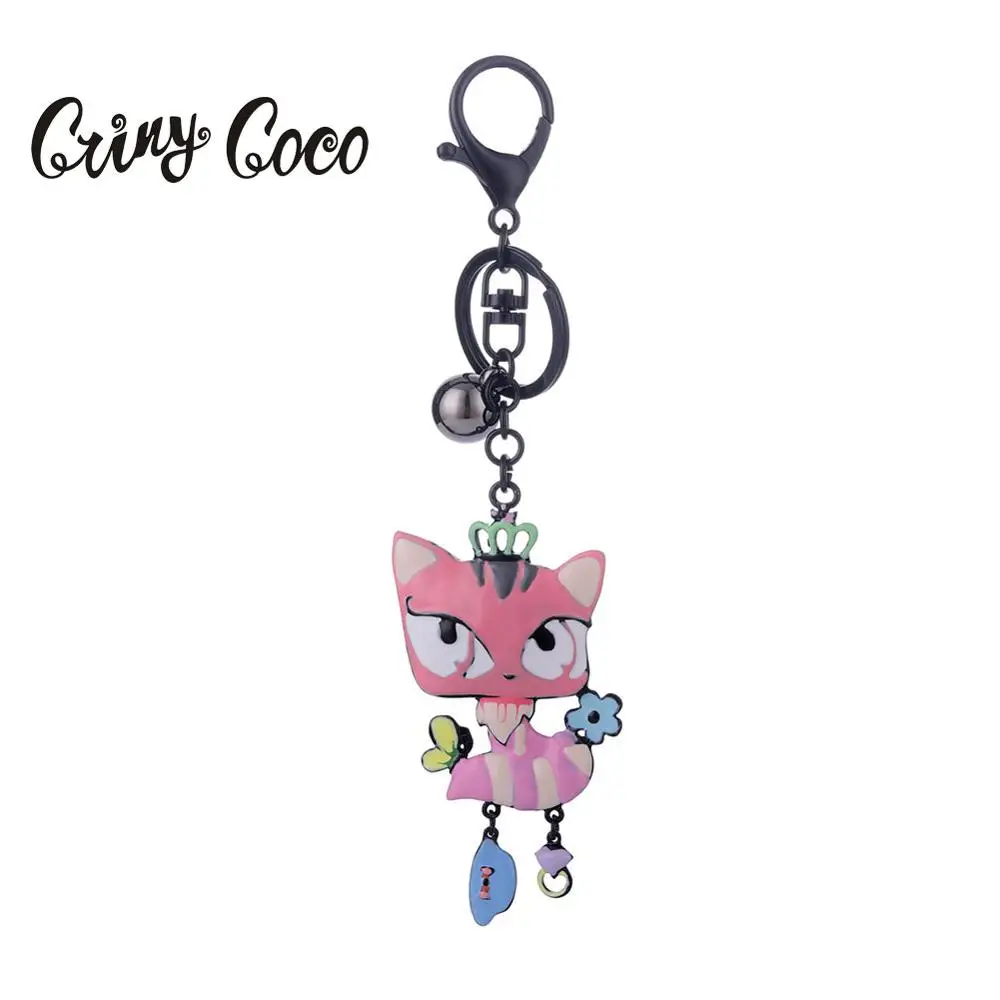 Cring Coco Keyrings Keychains Enamel Pink Cute Fox Rinkets Car Handbag Pendant Key Chian Ring Holder for Women Girls Jewelry New
Cring Coco Keyrings Keychains Enamel Pink Cute Fox Rinkets Car Handbag Pendant Key Chian Ring Holder for Women Girls Jewelry New
