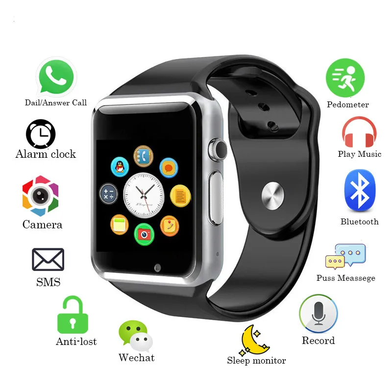 Men Women Sport Fashion Bluetooth Smart Watch Sync Notifier Support 2G SIM TF Card Connectivity Camera Smartwatch For Android
Men Women Sport Fashion Bluetooth Smart Watch Sync Notifier Support 2G SIM TF Card Connectivity Camera Smartwatch For Android