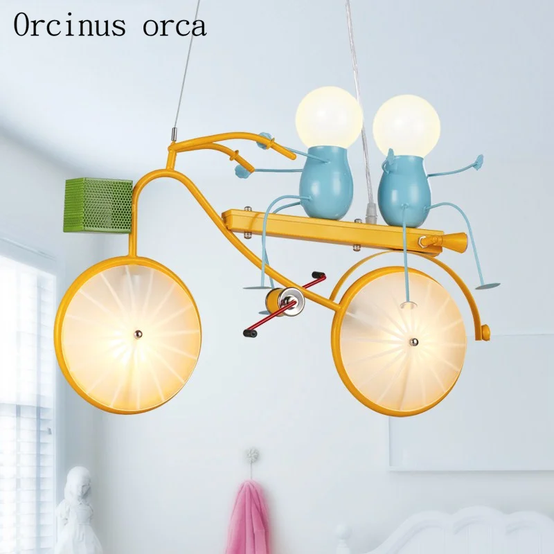 Modern simple cartoon bicycle chandelier children room boy bedroom creative personality LED chandelier free shipping
Modern simple cartoon bicycle chandelier children room boy bedroom creative personality LED chandelier free shipping