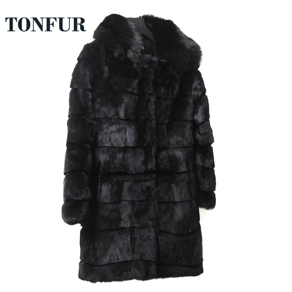 Black Women Winter Coat Pure Genuine Real Rabbit Fur Coat Natural Fox Fur Jacket Big Size Coat Real Fur long coat tsr656
Black Women Winter Coat Pure Genuine Real Rabbit Fur Coat Natural Fox Fur Jacket Big Size Coat Real Fur long coat tsr656