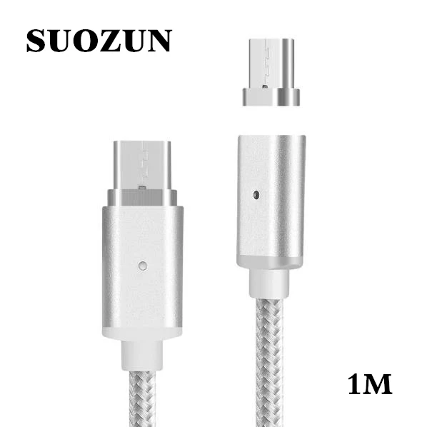 Фото SUOZUN Мини Магнитный USB кабель Быстрая зарядка магнитное зарядное устройство