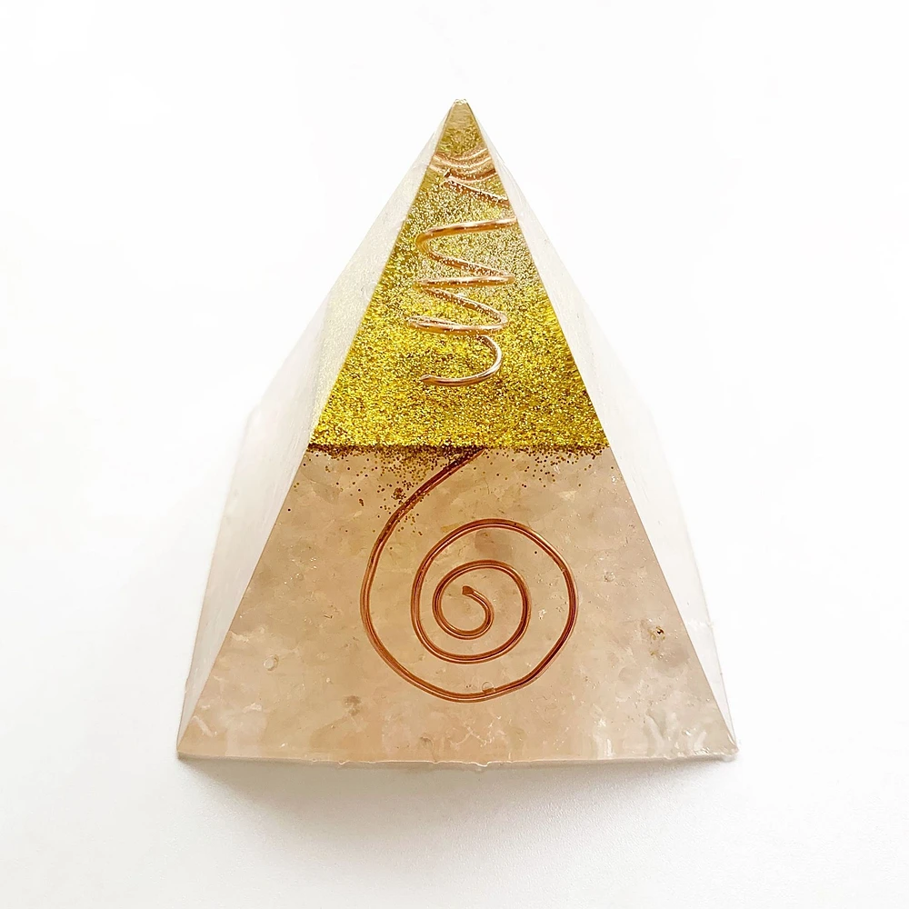 Natural Rose Quartz Stones Pink Quartz Chips Copper Orgonite Pyramidal Resin Figurine Energy Healing Stones Office Home Decor
Natural Rose Quartz Stones Pink Quartz Chips Copper Orgonite Pyramidal Resin Figurine Energy Healing Stones Office Home Decor