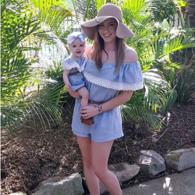 Mother Daughter Dresses Mom and Daughter Clothes Evening Sets Ruffles Kids Girls Off The One Shoulder Dress Denim Jeans Jumpsuit
Mother Daughter Dresses Mom and Daughter Clothes Evening Sets Ruffles Kids Girls Off The One Shoulder Dress Denim Jeans Jumpsuit