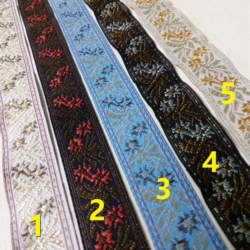2.5cm 25mm 1' White Red Blue Brown Yellow Floral Plants Ethnic Bedding Costume Curtain Laciness National Jacquard Ribbon Webbing
2.5cm 25mm 1' White Red Blue Brown Yellow Floral Plants Ethnic Bedding Costume Curtain Laciness National Jacquard Ribbon Webbing