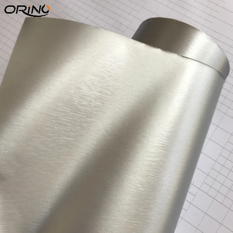 Silver Brushed Metallic Vinyl Film Sticker-6