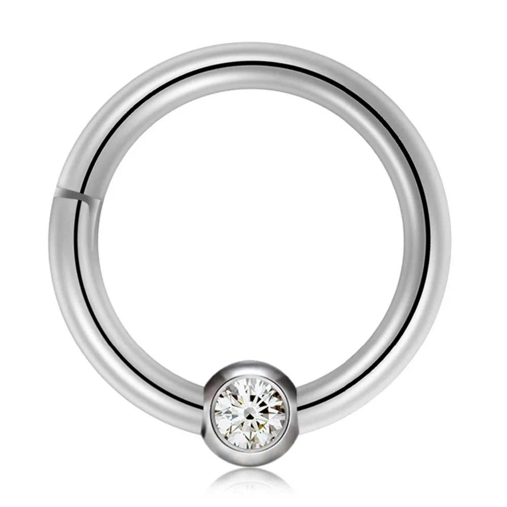 GAGABODY 16G Segment Seamless Hinged Clicker Septum Nose Rings Clear CZ Captive Beads Clicker Piercing
GAGABODY 16G Segment Seamless Hinged Clicker Septum Nose Rings Clear CZ Captive Beads Clicker Piercing