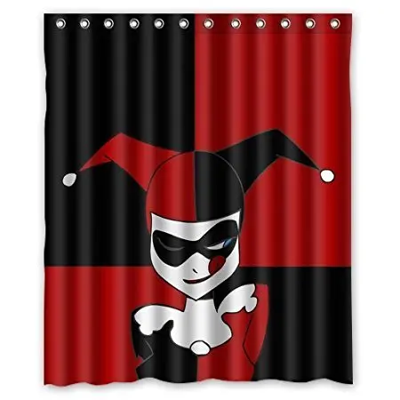 Harley Quinn Black Red waterproof Shower Curtains Bathroom products polyester 160x180cm Bathroom shower curtain
Harley Quinn Black Red waterproof Shower Curtains Bathroom products polyester 160x180cm Bathroom shower curtain