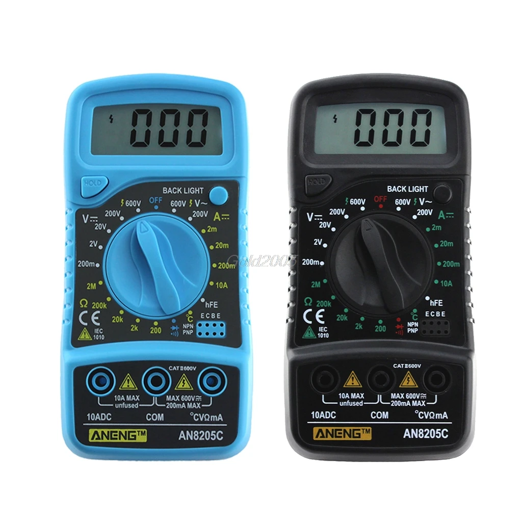 

Exact Thermometer Digital Multimeter Voltmeter Ammeter AC DC OHM Volt Tester July1 Whosale&DropShip