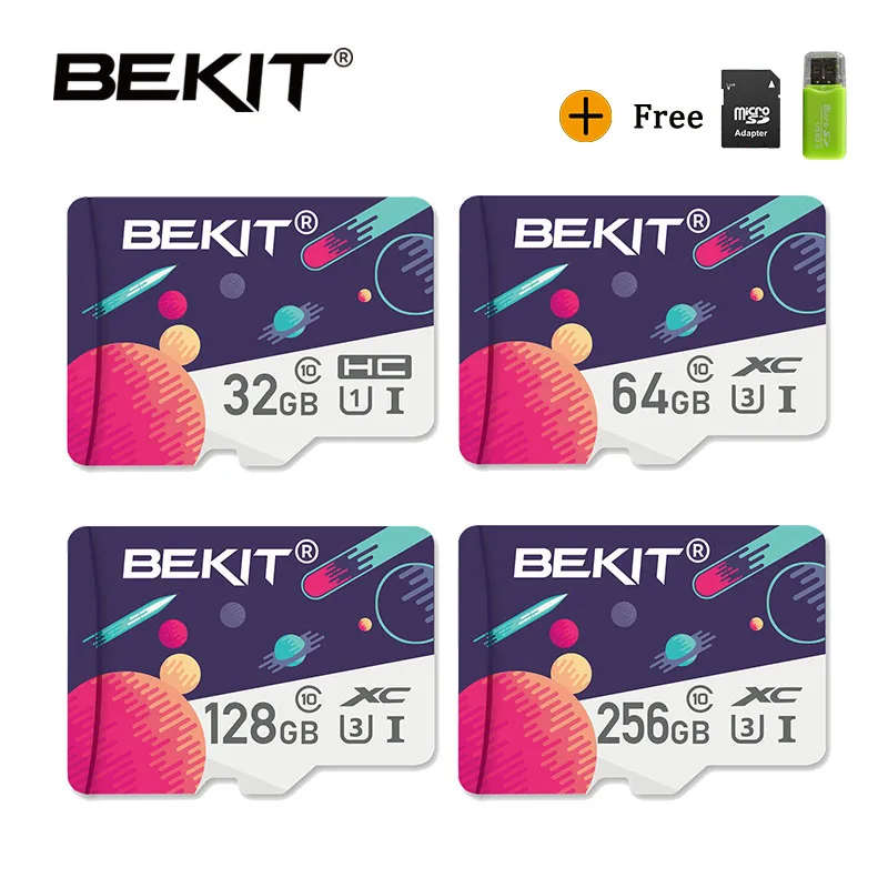 Bekit microsd card 256gb 128GB 64GB 32GB 16GB SDXC SDHC class 10 Flash memory card tarjeta micro sd card for smartphone camera
Bekit microsd card 256gb 128GB 64GB 32GB 16GB SDXC SDHC class 10 Flash memory card tarjeta micro sd card for smartphone camera