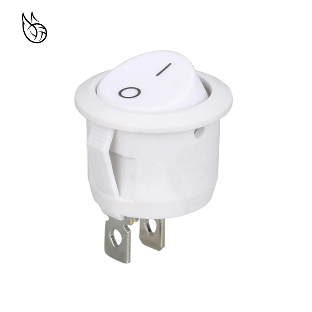 White Round Type Switchs ON-OFF SPST 2 Position Circle Boat Rocker Switch Become warped board power switch
White Round Type Switchs ON-OFF SPST 2 Position Circle Boat Rocker Switch Become warped board power switch