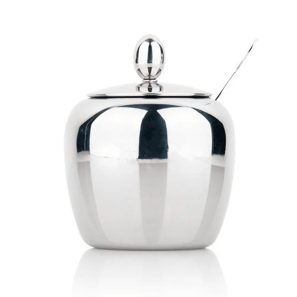 Realand 18/8 Stainless Steel Apple Sugar Bowl Dispenser Seasoning Jar Condiment Pot Spice Container Canister with Lid Spoon
Realand 18/8 Stainless Steel Apple Sugar Bowl Dispenser Seasoning Jar Condiment Pot Spice Container Canister with Lid Spoon