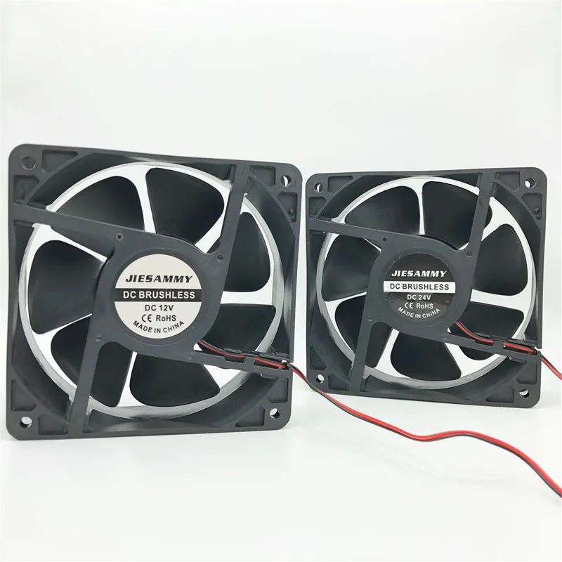 Cooler 120x120x38MM 12038 fan 12V 24V high speed 3500RPM Sleeve/TWO ball bearing 12cm axial flow fan for inverter heatsink
Cooler 120x120x38MM 12038 fan 12V 24V high speed 3500RPM Sleeve/TWO ball bearing 12cm axial flow fan for inverter heatsink