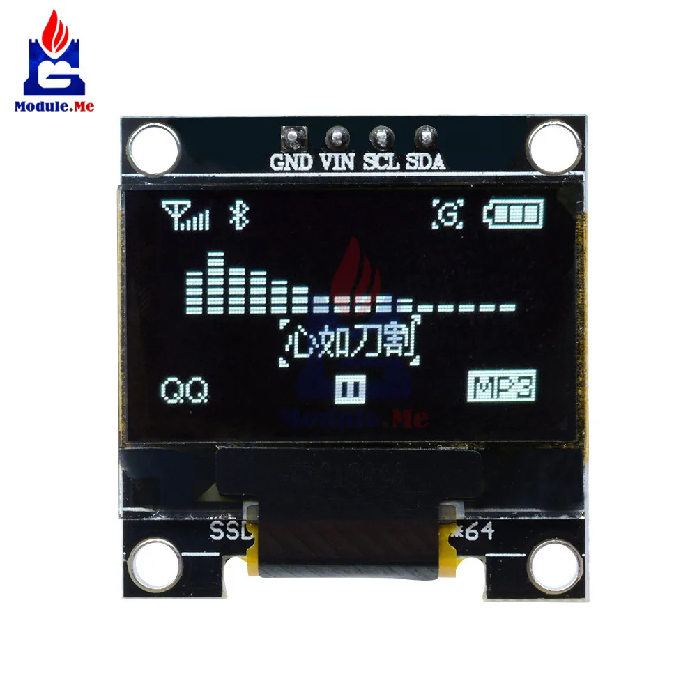 0.96 Inch I2C IIC Serial 128X64 128*64 White OLED LED Display Module Compatible For Arduino STM32 Controller Driver Board 3V 5v
0.96 Inch I2C IIC Serial 128X64 128*64 White OLED LED Display Module Compatible For Arduino STM32 Controller Driver Board 3V 5v