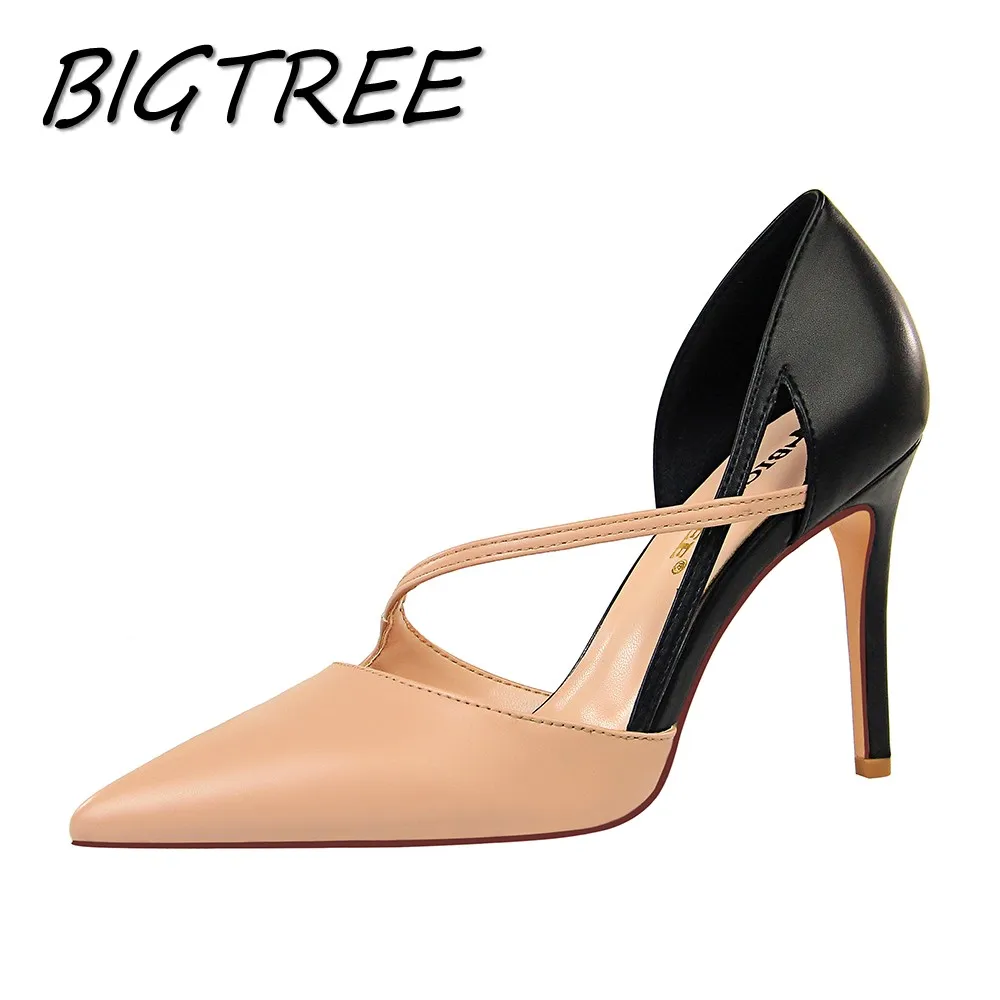 BIGTREE Wedding Party Women Pumps Shoes Woman High heels Patchwork Female Sexy Strap Nightclub Stilettos Dress Cut-out Shoe
BIGTREE Wedding Party Women Pumps Shoes Woman High heels Patchwork Female Sexy Strap Nightclub Stilettos Dress Cut-out Shoe