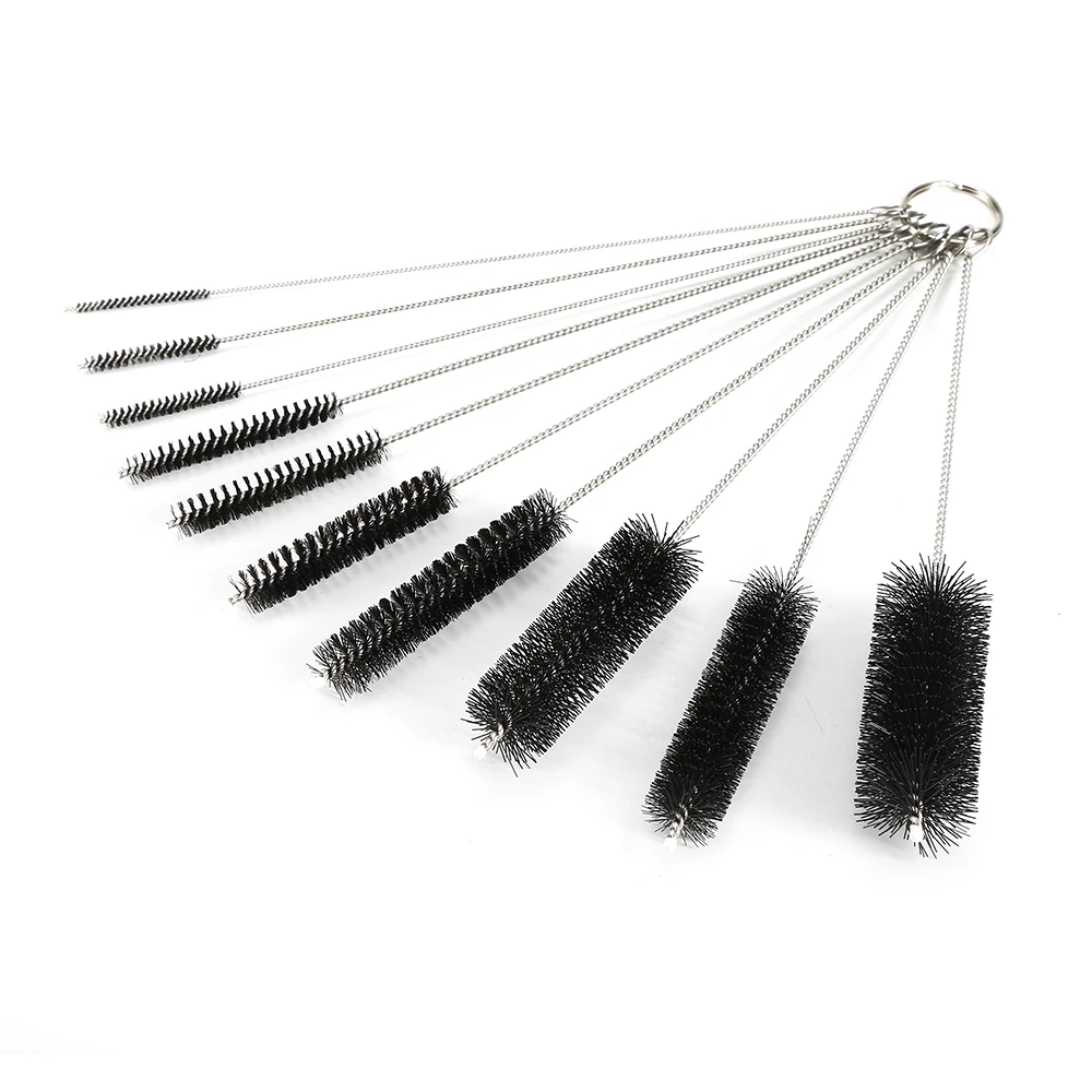 10 Pcs / set Stainless Steel Nylon Brush Tube Bottle Glass Cleaning Brushes Cleaner School Lab Laboratory Kitchen Home Supplies
10 Pcs / set Stainless Steel Nylon Brush Tube Bottle Glass Cleaning Brushes Cleaner School Lab Laboratory Kitchen Home Supplies