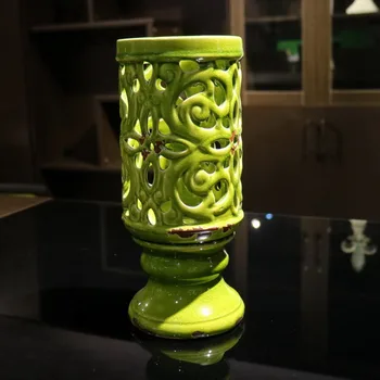 green ceramic Hollow flowers vase home decor large floor vases for wedding decoration ceramic handicraft porcelain figurines
green ceramic Hollow flowers vase home decor large floor vases for wedding decoration ceramic handicraft porcelain figurines