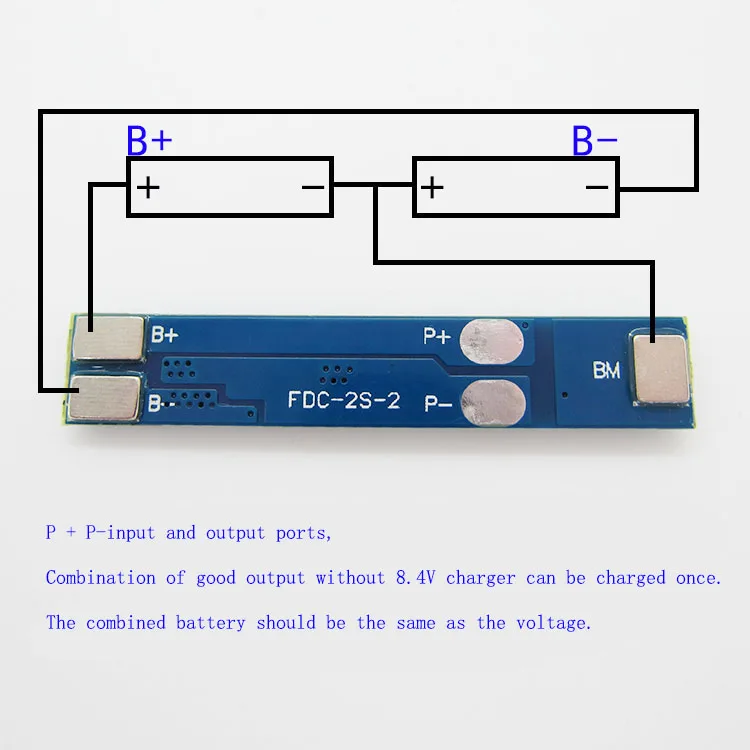 2 Cell 5A Li-ion Lithium Battery 18650 Charger PCB Protection Board 7.4V 8.4V 2S