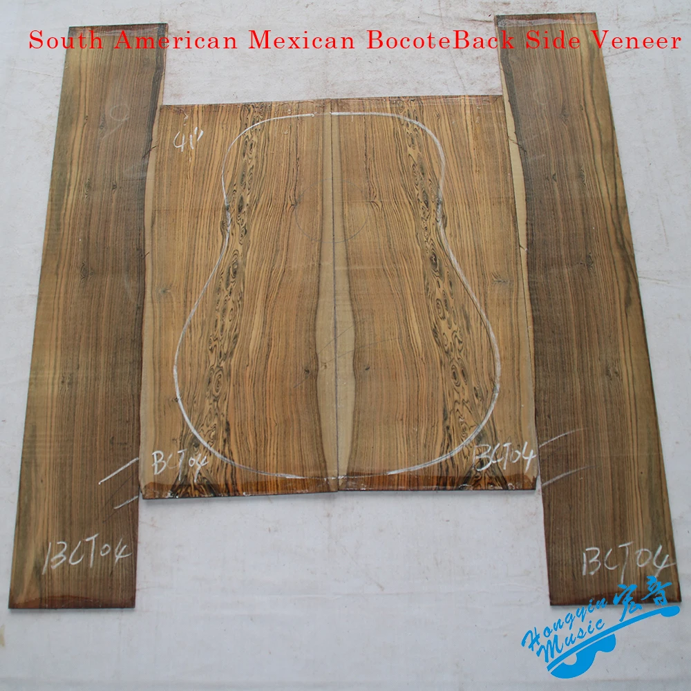 South American Mexican Bocote Back Side Veneer Guitar Back And Two Side Panel Set Guitar Making Material
South American Mexican Bocote Back Side Veneer Guitar Back And Two Side Panel Set Guitar Making Material