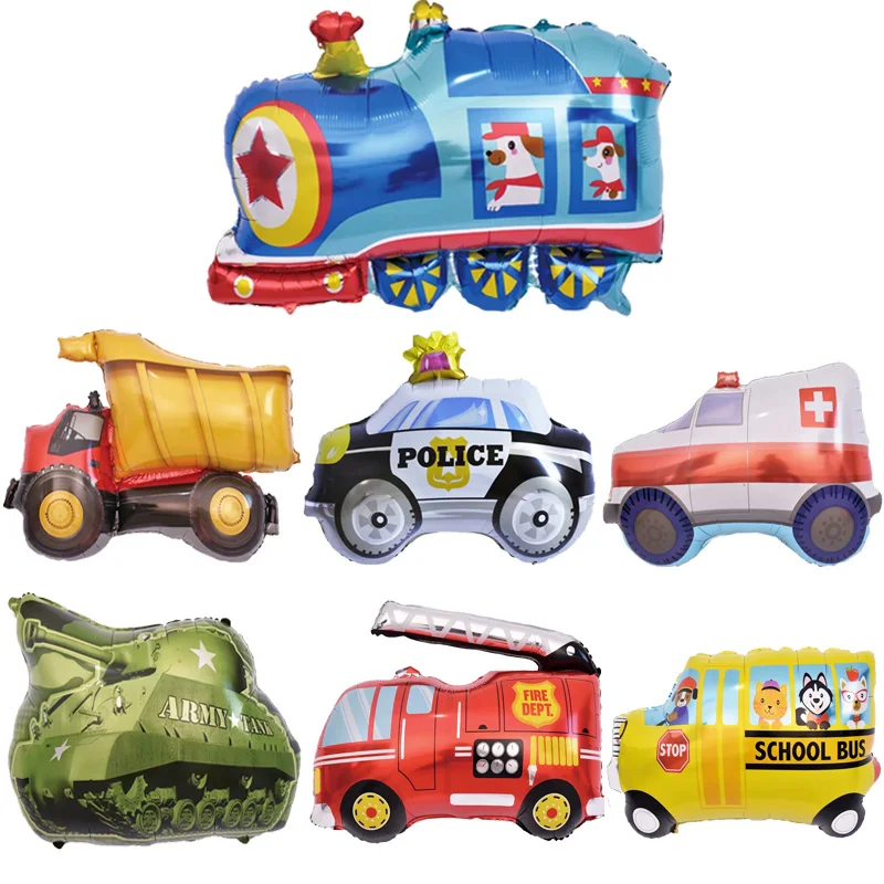 50pcs 30 inch Train Policeman Car Tank Ambulance Fire Engine Truck Balloon Birthday Party Decoration Toys For Kids Car Ballon
50pcs 30 inch Train Policeman Car Tank Ambulance Fire Engine Truck Balloon Birthday Party Decoration Toys For Kids Car Ballon