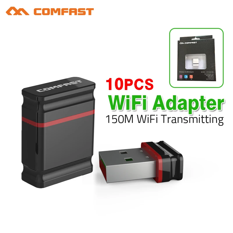 10 шт розничная 150 Мбит/с RTL8188EUS Беспроводной сетевая карта Mini USB Wi-Fi адаптера