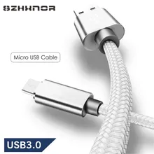 מיקרו USB USB 1 m כבל סנכרון קו נתונים microusb מטען עבור Lenovo Tab 4 10 8 בתוספת Homtom ZOJI z8 Z7 Nomu S10 פרו S20 S30 מיני(China)