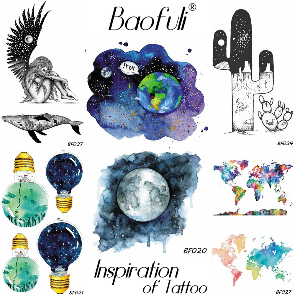 BAOFULI Children Body Art Arm Galaxy Temporary Tattoo Watercolor Planets Starry Stars Tatoos Kids Christmas Gifts Tattoo Sticker
BAOFULI Children Body Art Arm Galaxy Temporary Tattoo Watercolor Planets Starry Stars Tatoos Kids Christmas Gifts Tattoo Sticker