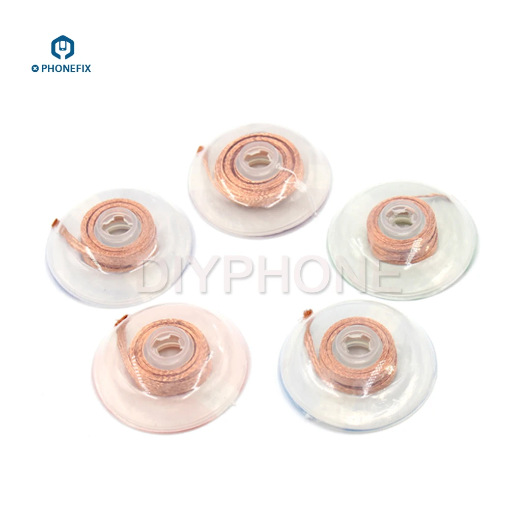 PHONEFIX 99.9% Pure Copper BGA Desoldering Wire Soldering Assistant Absorption Wire for Mobile Phone Motherboard Repair BGA
PHONEFIX 99.9% Pure Copper BGA Desoldering Wire Soldering Assistant Absorption Wire for Mobile Phone Motherboard Repair BGA